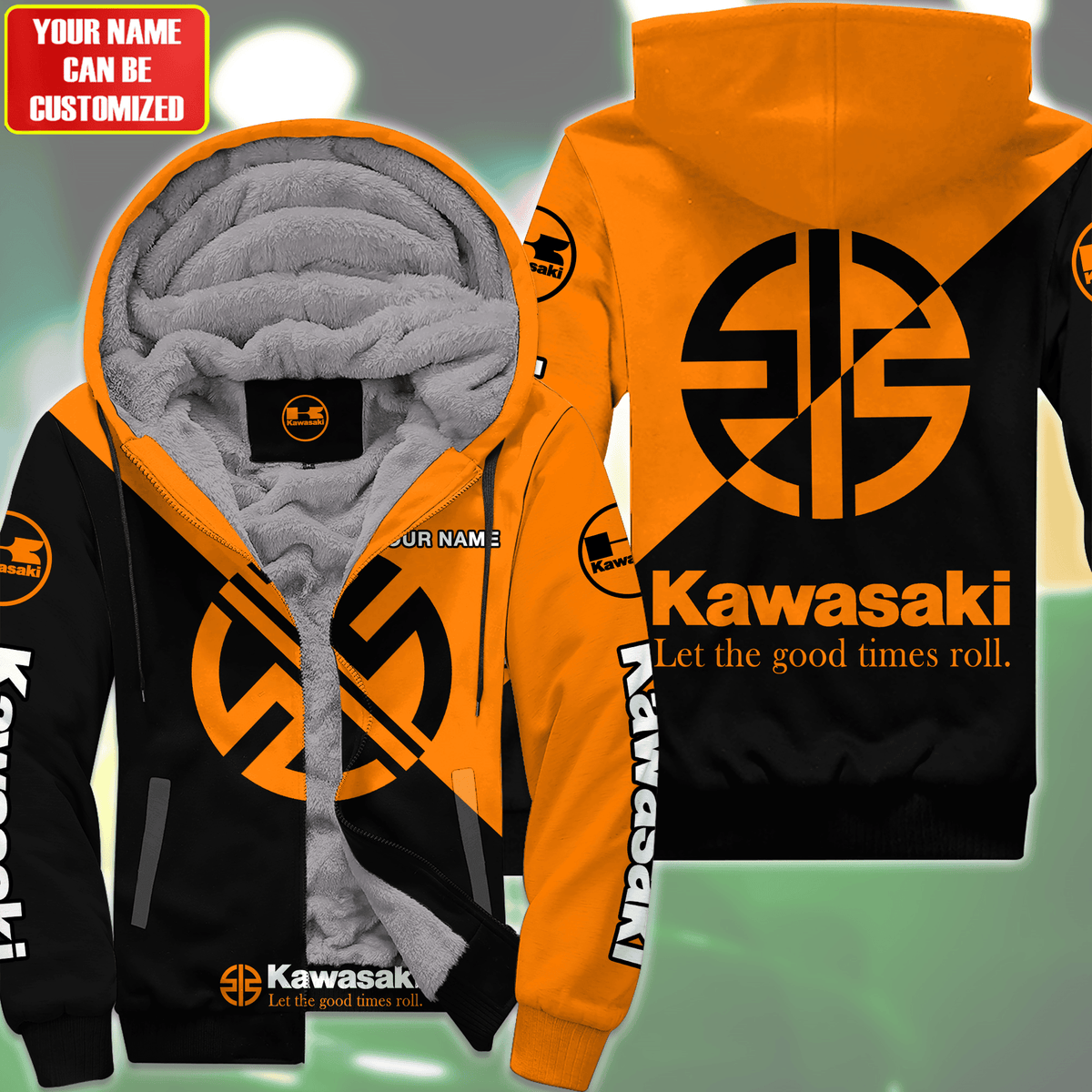 Personalized KW Fleece 3D All Over Printed Unisex Shirt Orange Version P220202