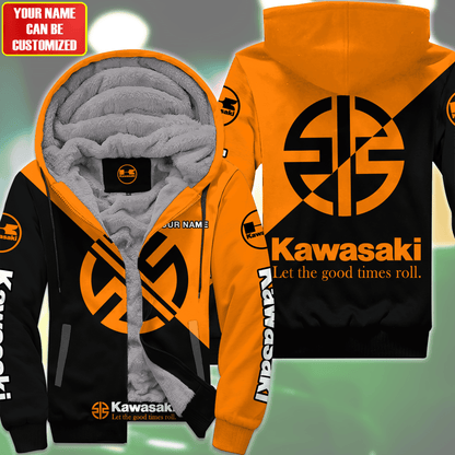 Personalized KW Fleece 3D All Over Printed Unisex Shirt Orange Version P220202