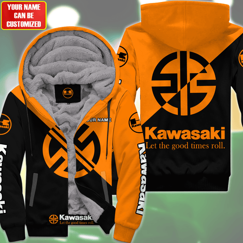 Personalized KW Fleece 3D All Over Printed Unisex Shirt Orange Version P220202