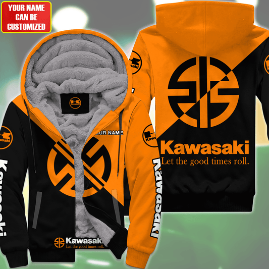 Personalized KW Fleece 3D All Over Printed Unisex Shirt Orange Version P220202