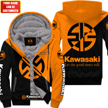 Personalized KW Fleece 3D All Over Printed Unisex Shirt Orange Version P220202