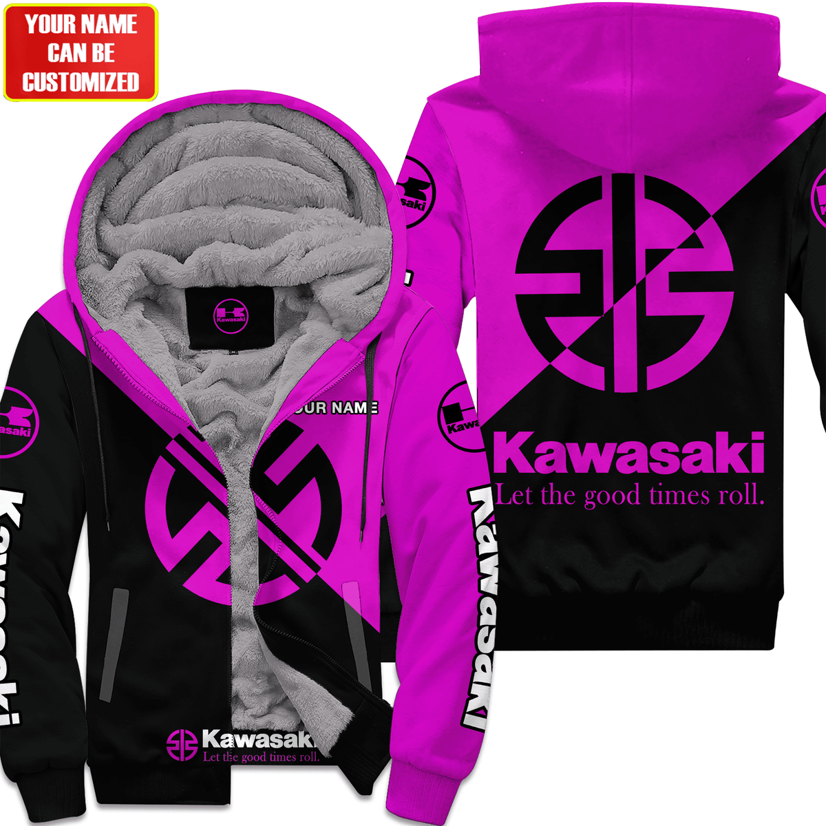 Personalized KW Fleece 3D All Over Printed Unisex Shirt Purle Version P220202