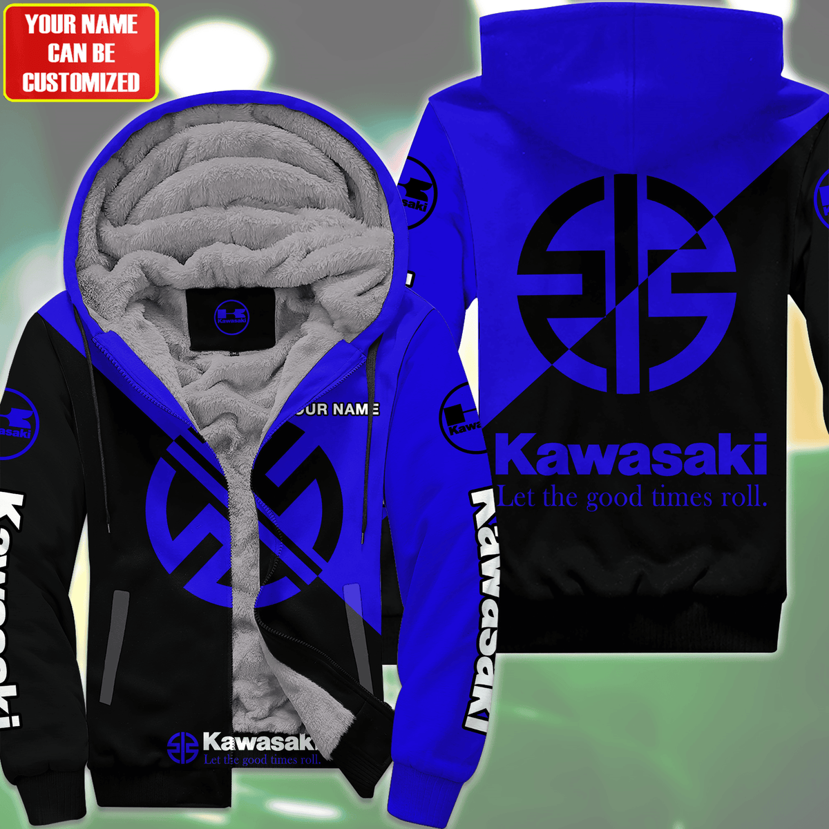 Personalized KW Fleece 3D All Over Printed Unisex Shirt Navy Version P220202