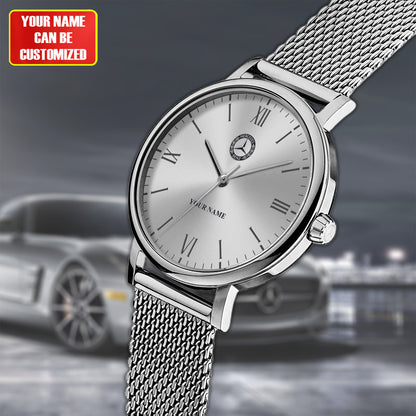 Personalized Merc Stainless Steel Watch Men Women P040309