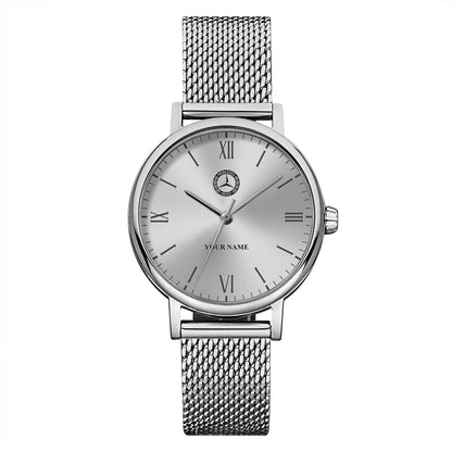 Personalized Merc Stainless Steel Watch Men Women P040309