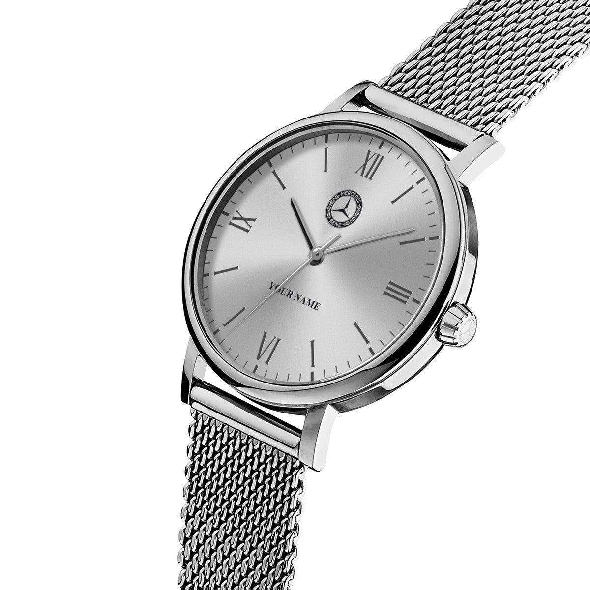 Personalized Merc Stainless Steel Watch Men Women P040309