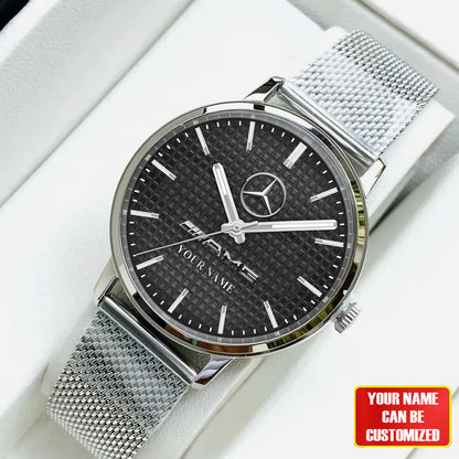 Personalized Merc AMG Stainless Steel Watch Men Women Q140303