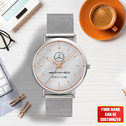 Personalized Merc AMG Stainless Steel Watch Men Women Q140303