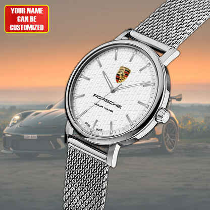 Personalized Pors Stainless Steel Watch Men Women P130301
