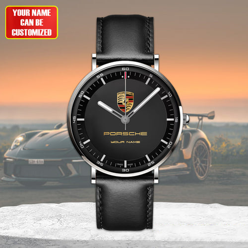 Personalized Pors V2 Quartz Leather Watch P130304