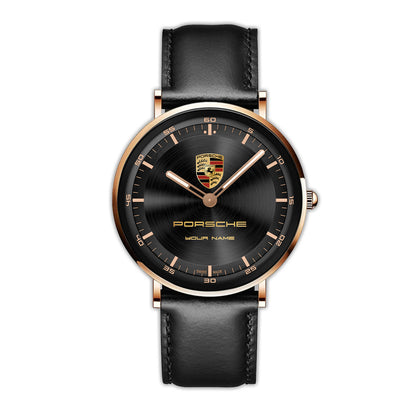 Personalized Pors Quartz Leather Watch P190301