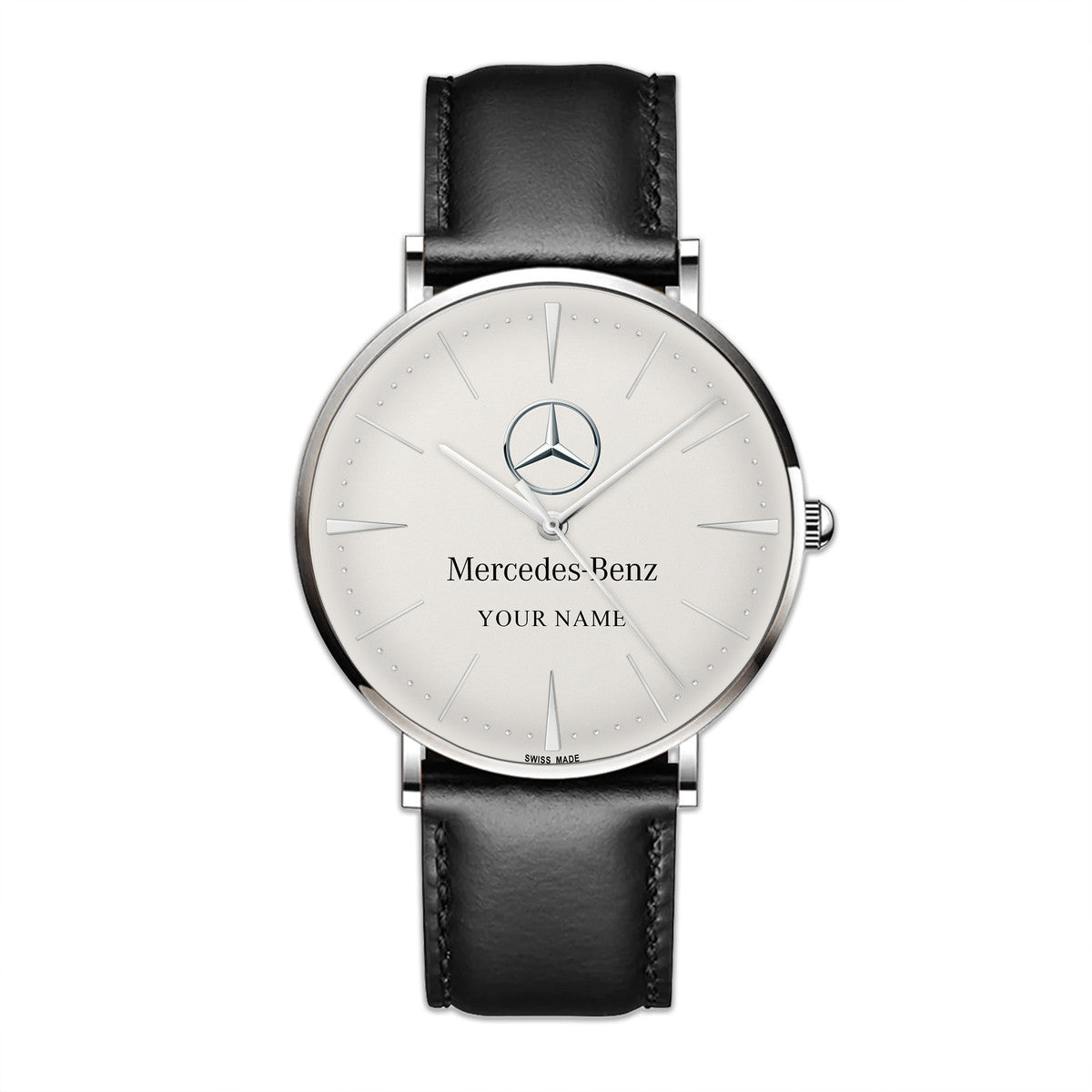 Personalized Merc Luxury Quartz Leather Watch P220305