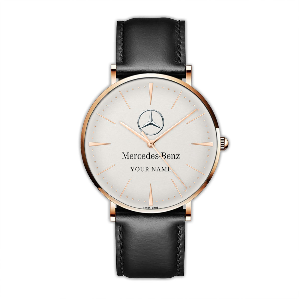 Personalized Merc Luxury Quartz Leather Watch P220305