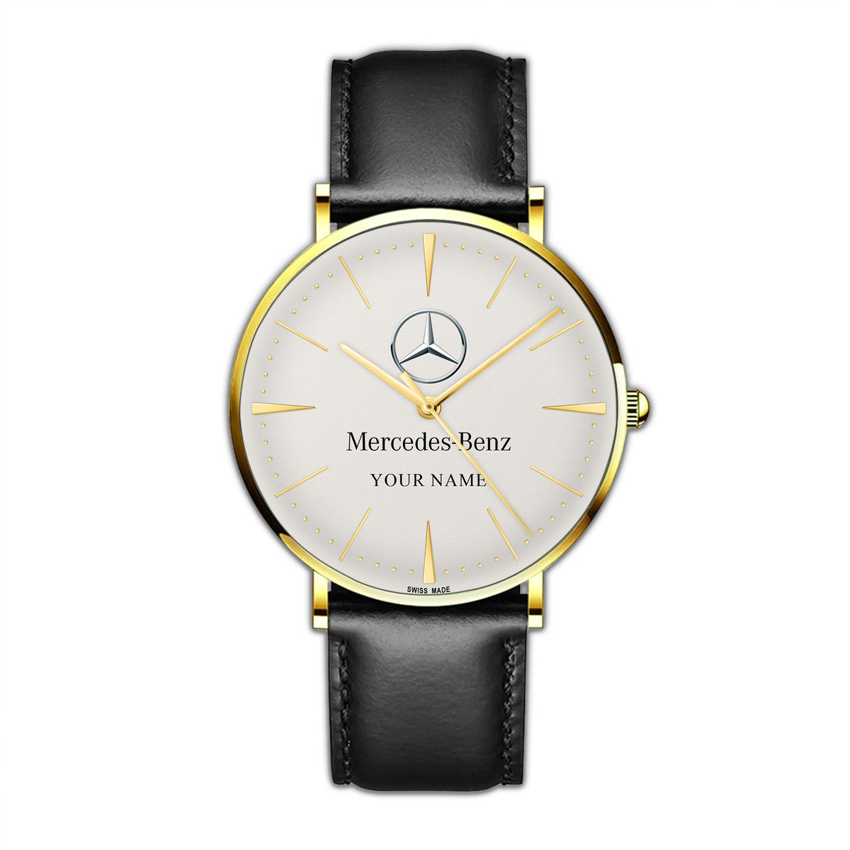 Personalized Merc Luxury Quartz Leather Watch P220305