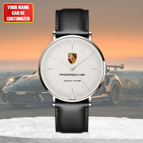 Personalized Pors Luxury Quartz Leather Watch P220306