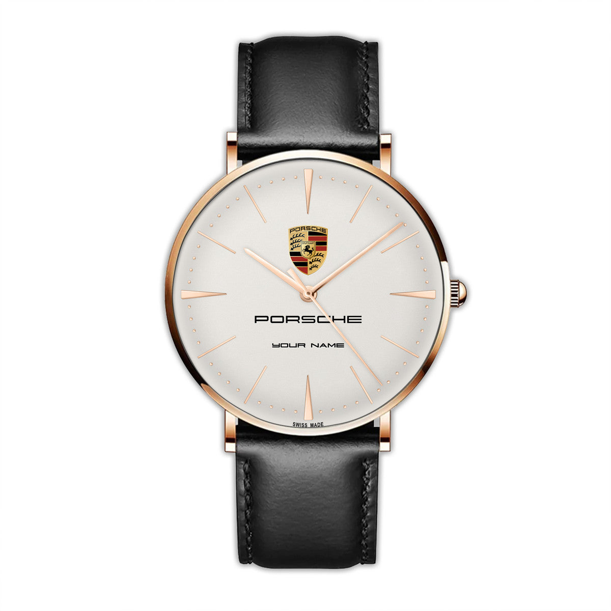 Personalized Pors Luxury Quartz Leather Watch P220306