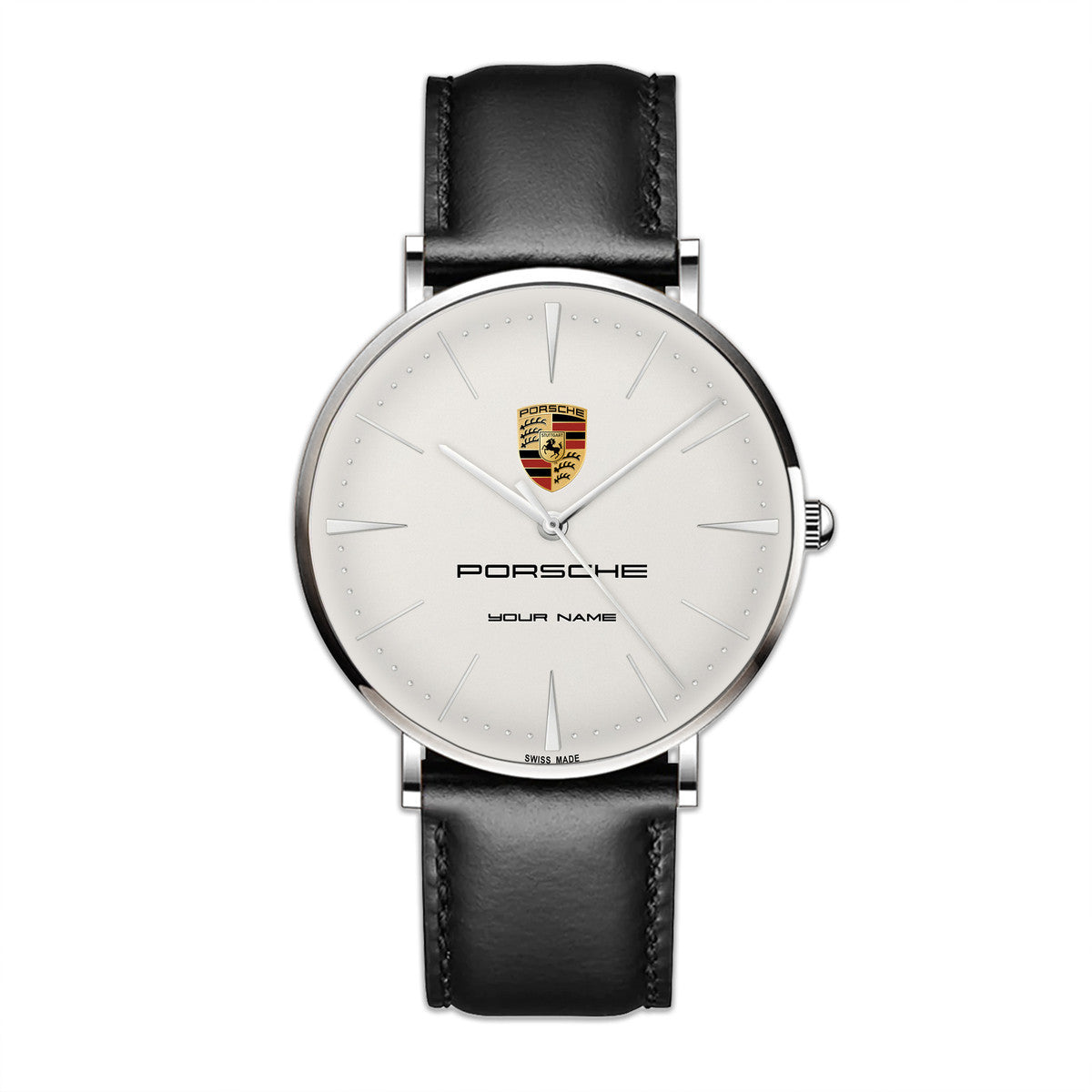 Personalized Pors Luxury Quartz Leather Watch P220306