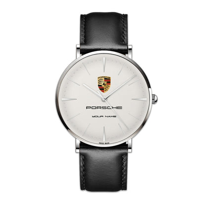 Personalized Pors Luxury Quartz Leather Watch P220306