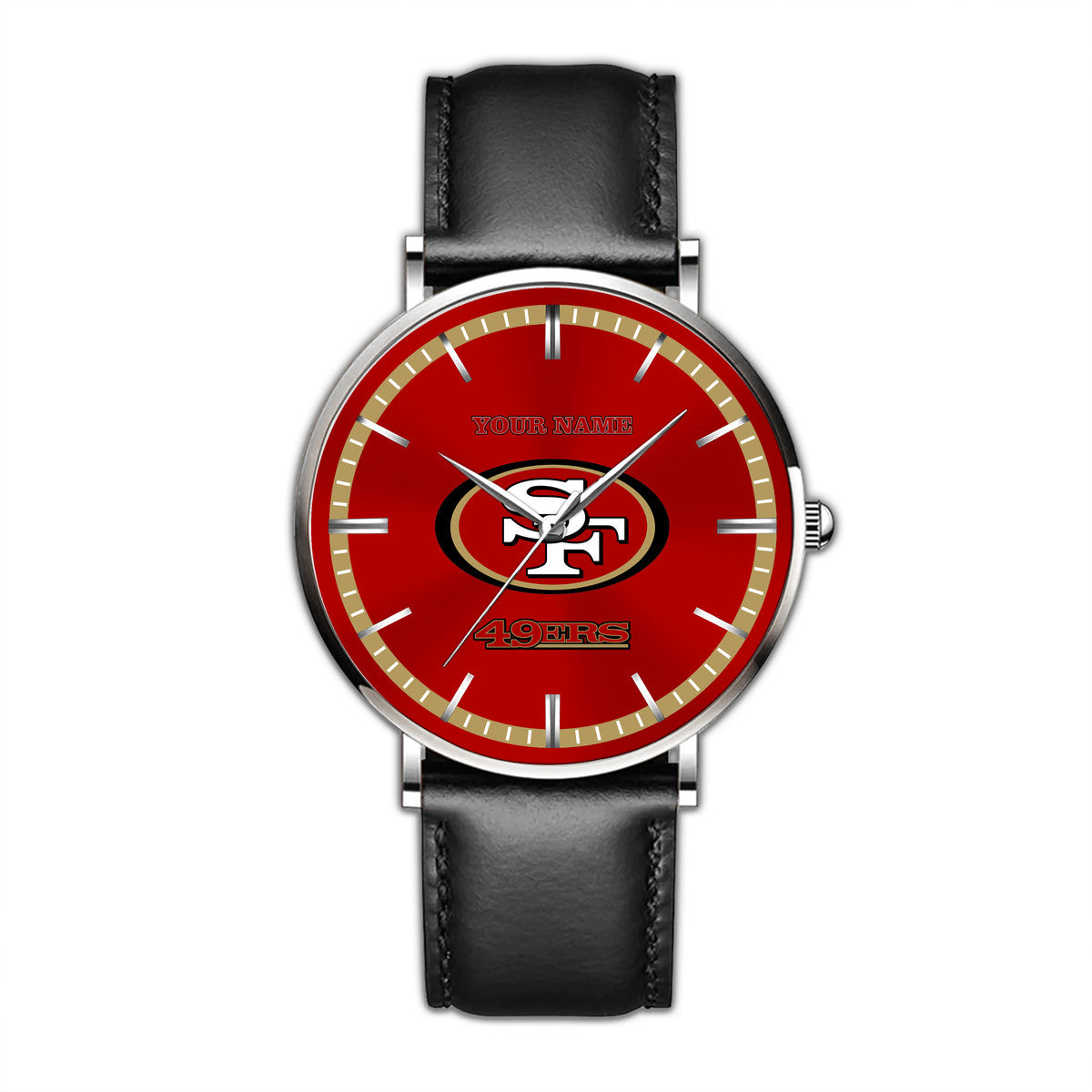 Personalized SF49 Quartz Leather Watch S210306