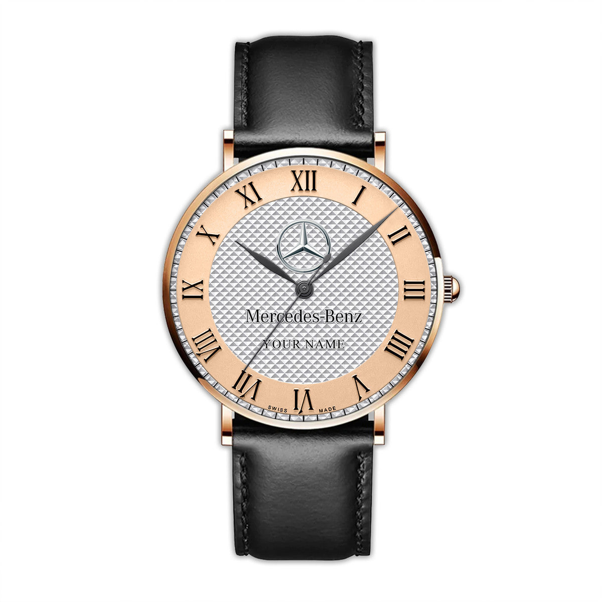 Personalized Merc Luxury Quartz Leather Watch P220309