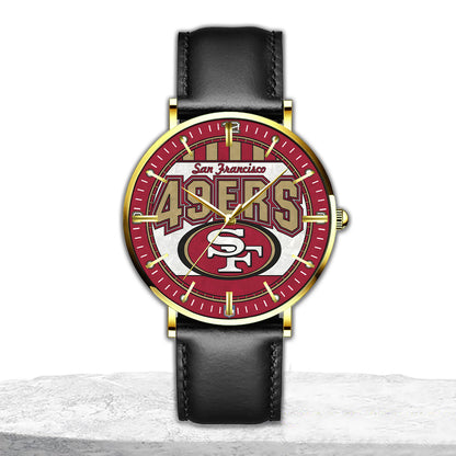 Personalized SF49 Quartz Leather Watch Q230304