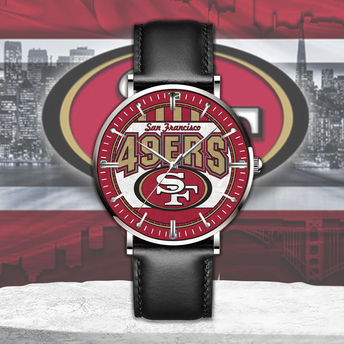 Personalized SF49 Quartz Leather Watch Q230304