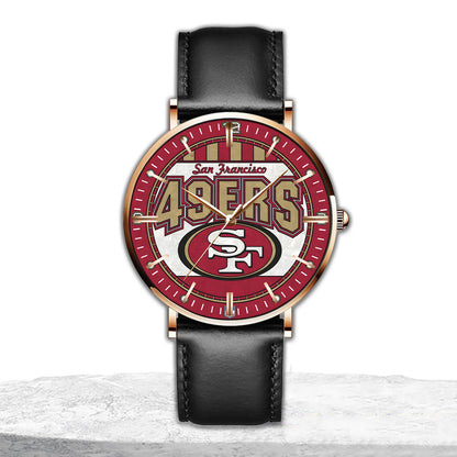 Personalized SF49 Quartz Leather Watch Q230304