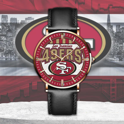 Personalized SF49 Quartz Leather Watch Q230304