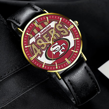 Personalized SF49 Quartz Leather Watch Q230304