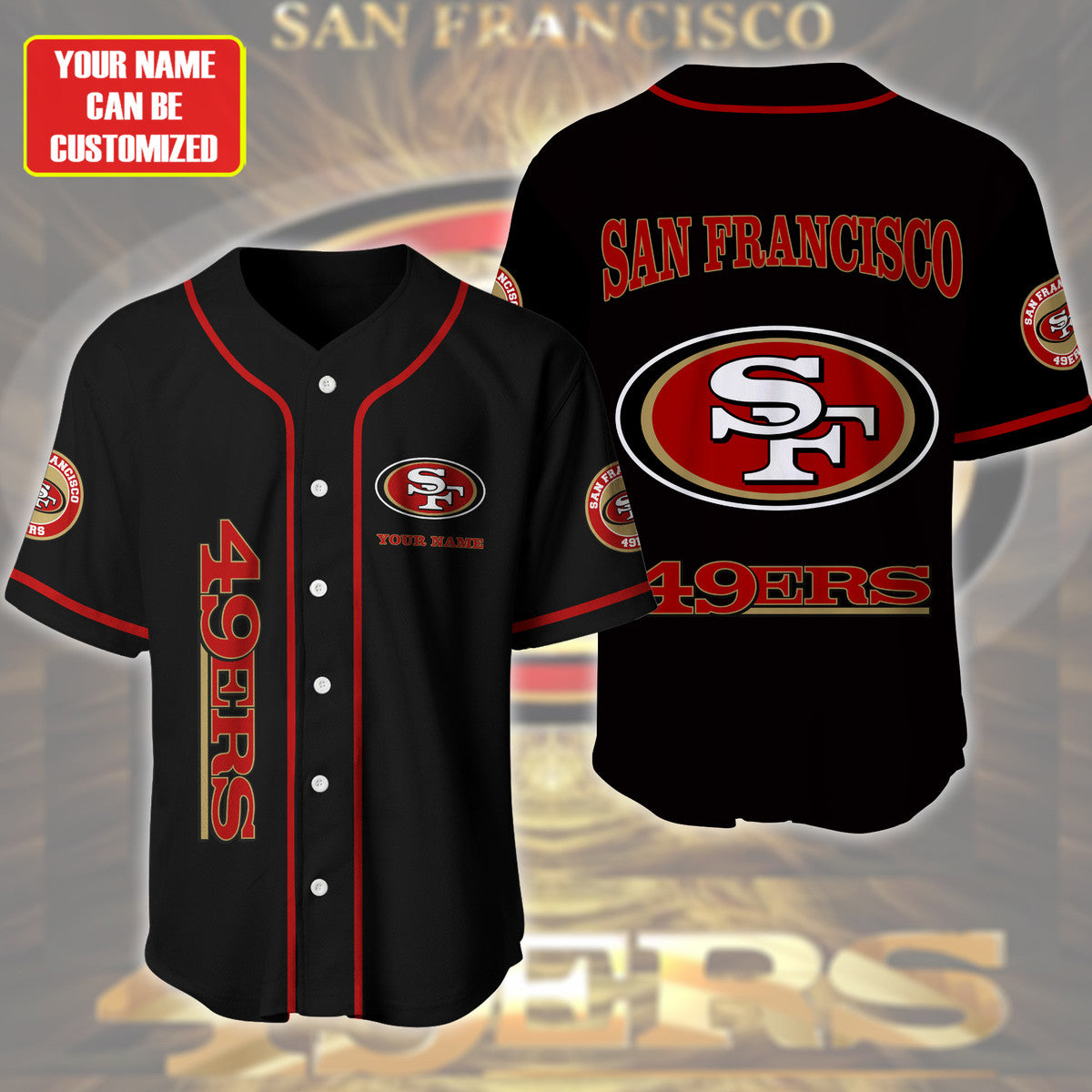 Personalized SF49 - Baseball Jersey Shirt 3D S270301