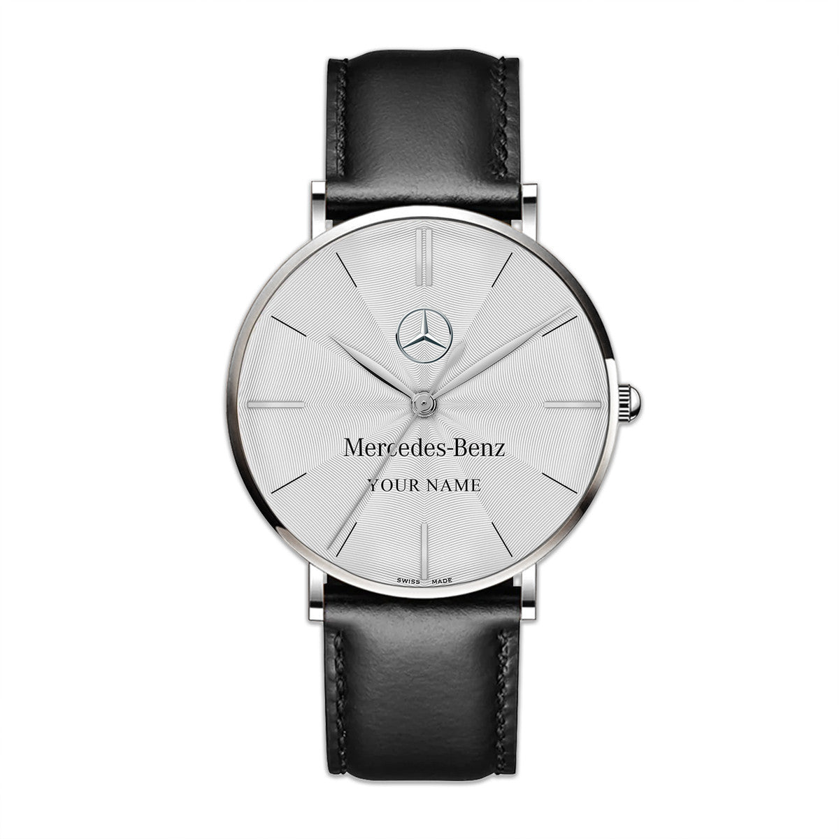 Personalized Merc Luxury Quartz Leather Watch P260305