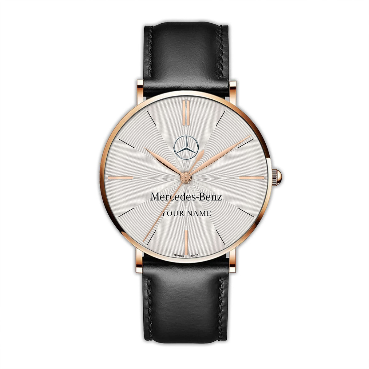 Personalized Merc Luxury Quartz Leather Watch P260305