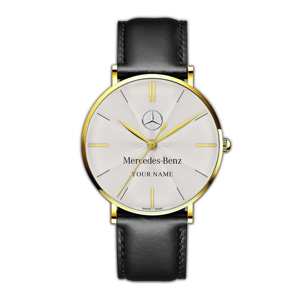 Personalized Merc Luxury Quartz Leather Watch P260305