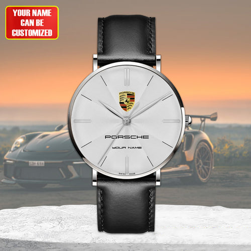 Personalized Pors Luxury Quartz Leather Watch P260306