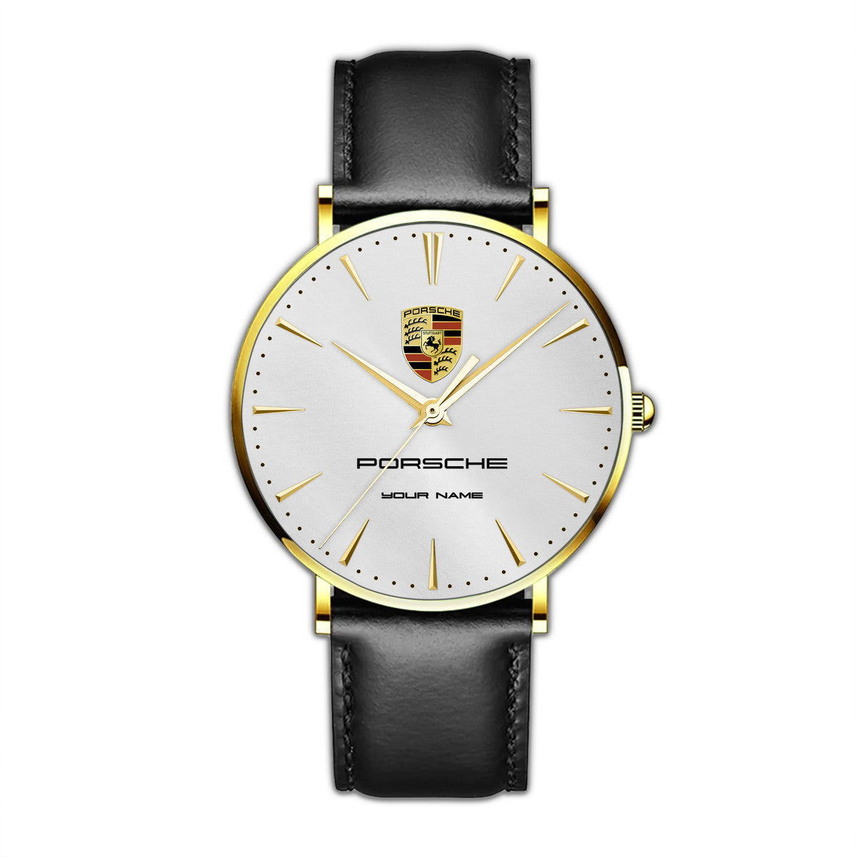 Personalized Pors Luxury Quartz Leather Watch P030402