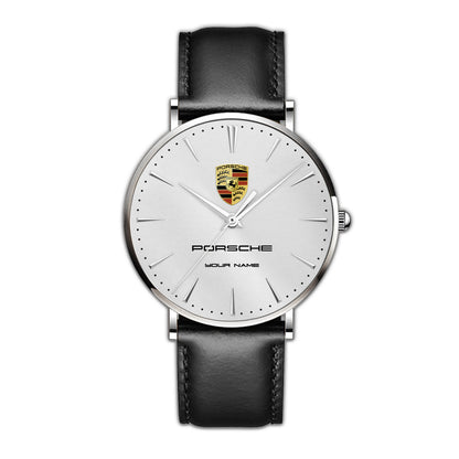 Personalized Pors Luxury Quartz Leather Watch P030402