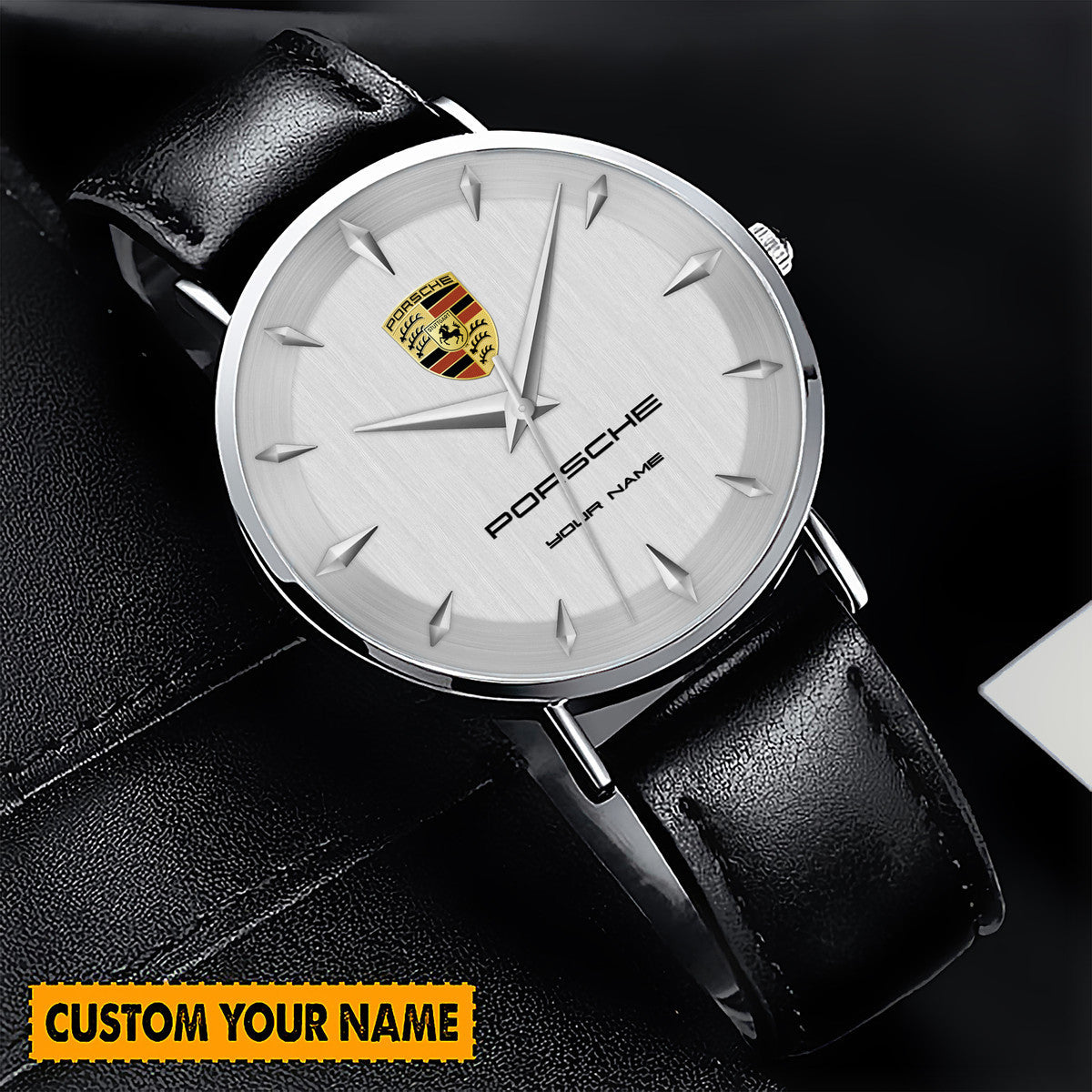 Personalized Pors Luxury Quartz Leather Watch P080401