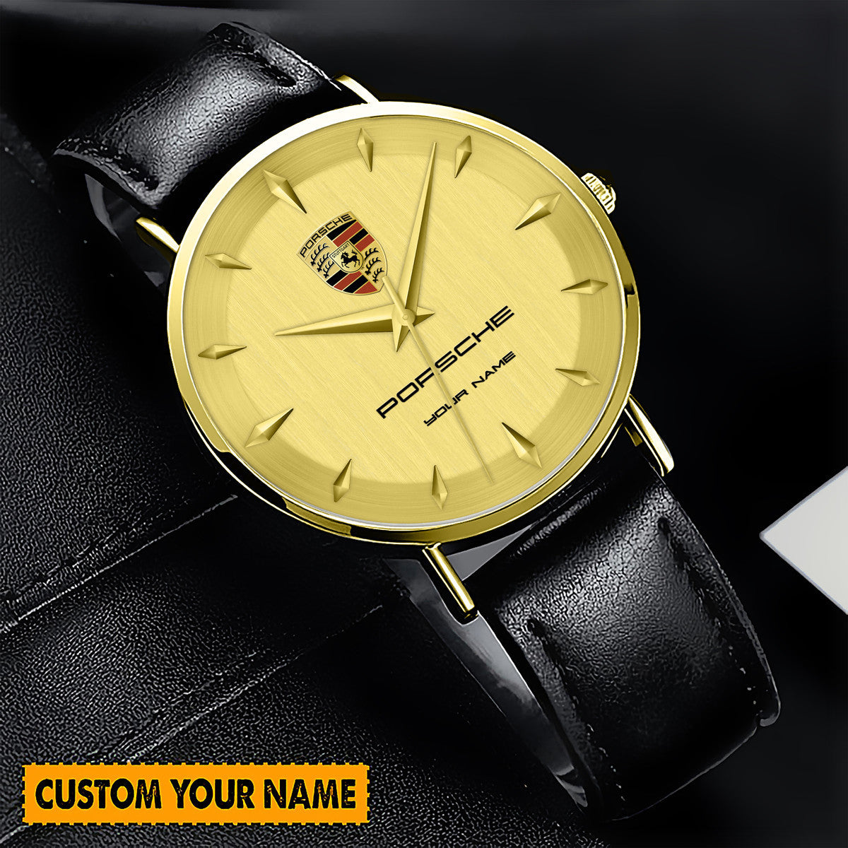 Personalized Pors Luxury Quartz Leather Watch P080401