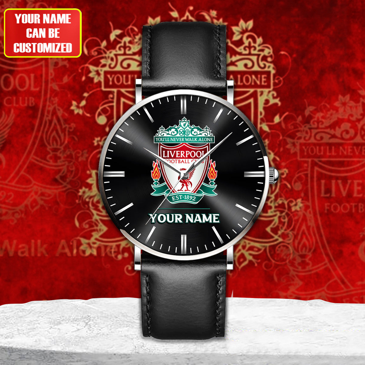 Personalized Liverpool Quartz Leather Watch Q100407