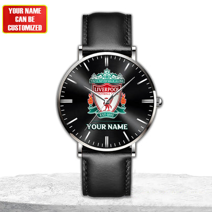 Personalized Liverpool Quartz Leather Watch Q100407