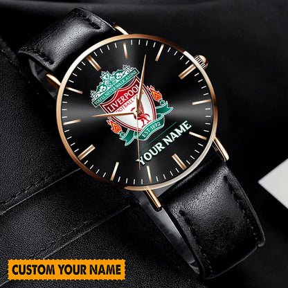 Personalized Liverpool Quartz Leather Watch Q100407