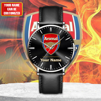 Personalized ASN Quartz Leather Watch Q100409