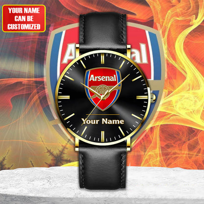 Personalized ASN Quartz Leather Watch Q100409