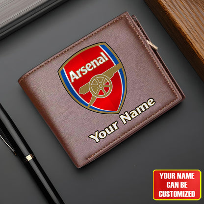 Personalized Arsenal Leather Wallet Q100408