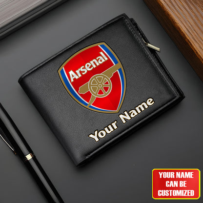 Personalized Arsenal Leather Wallet Q100408