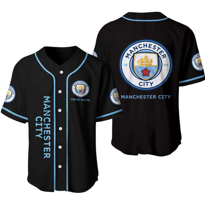 Personalized Manchester City - Baseball Jersey Shirt 3D S120406