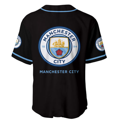 Personalized Manchester City - Baseball Jersey Shirt 3D S120406