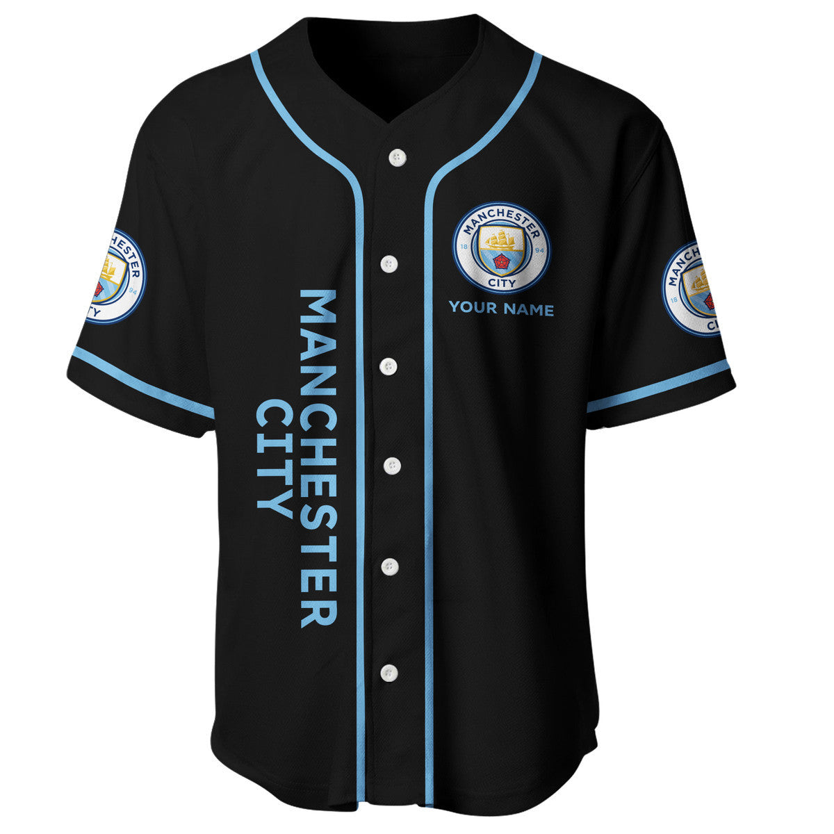 Personalized Manchester City - Baseball Jersey Shirt 3D S120406
