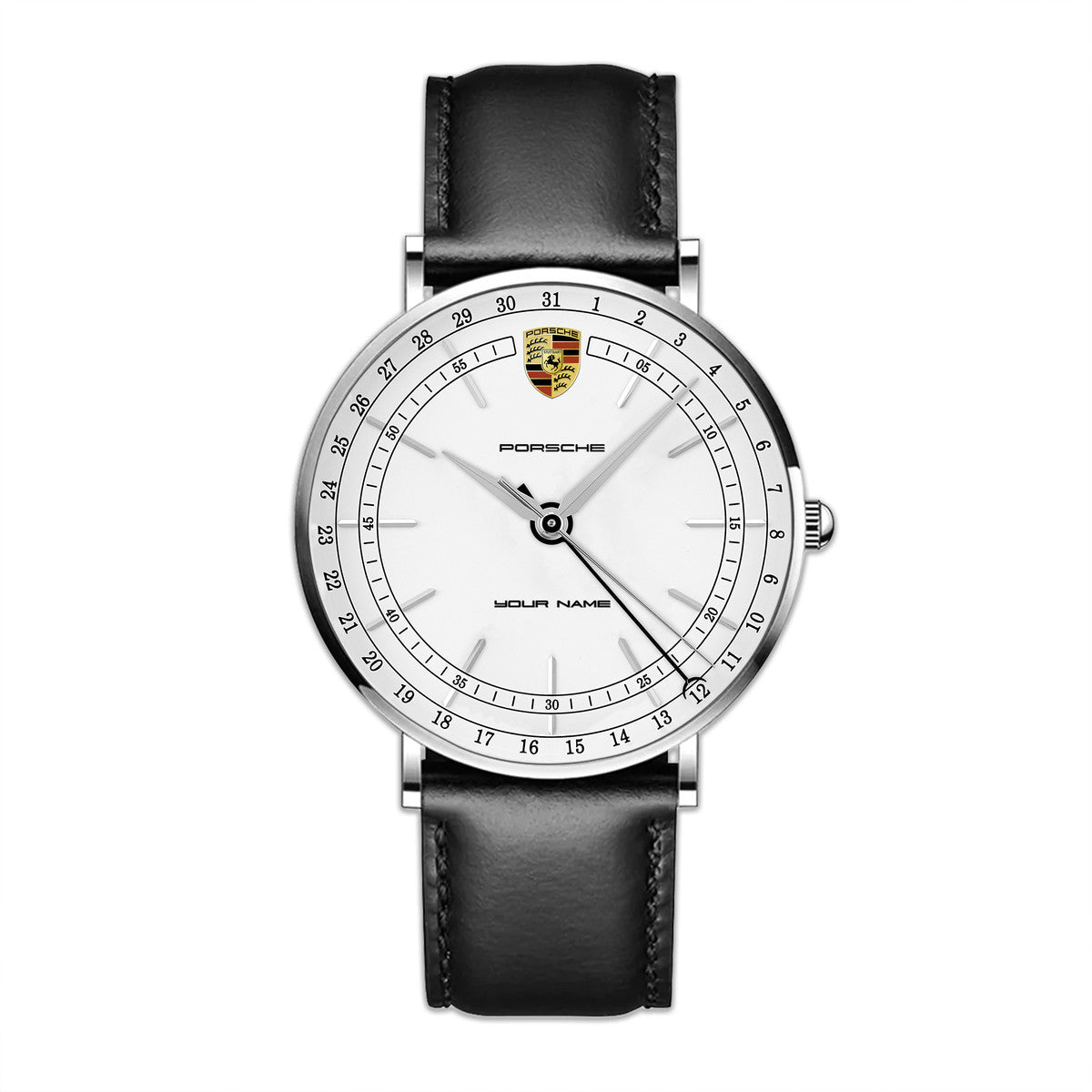 Personalized Pors Classic Quartz Leather Watch P150401