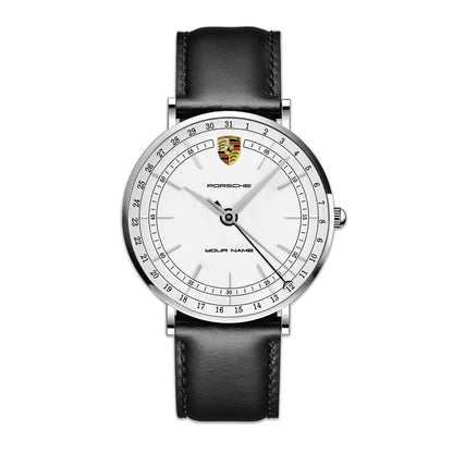Personalized Pors Classic Quartz Leather Watch P150401